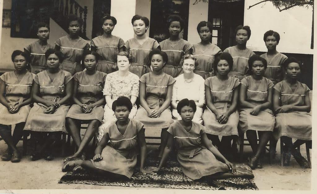 Mercy Mensah's Class picture (back row, 4th from R)